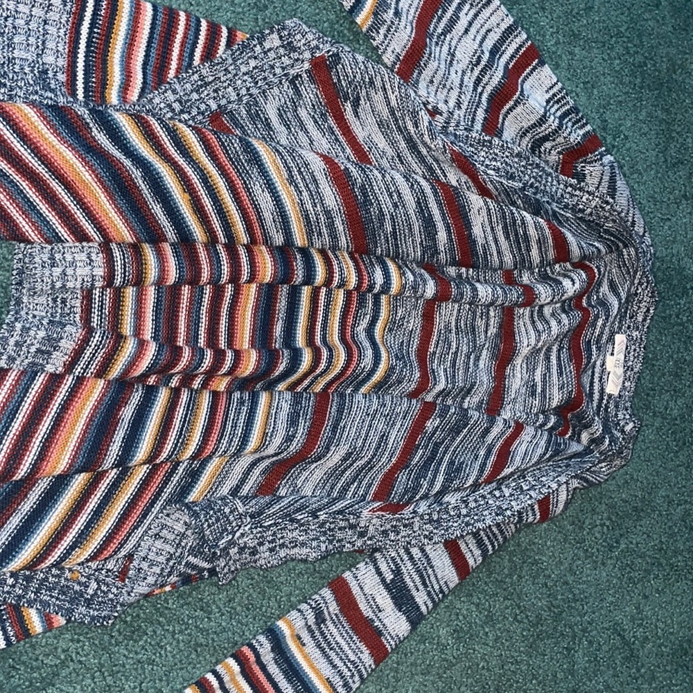 Pink rose open cardigan